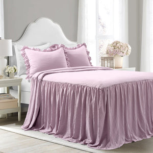 Ruffle Skirt Bedspread Set by LushDecor