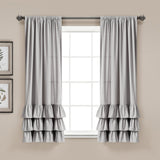 Allison Ruffle Window Curtain Panel Set
