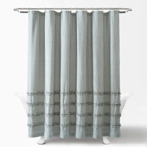 Vintage Stripe Yarn Dyed Shower Curtain by LushDecor