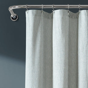 Vintage Stripe Yarn Dyed Shower Curtain by LushDecor
