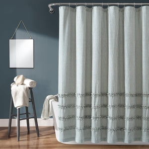 Vintage Stripe Yarn Dyed Shower Curtain by LushDecor