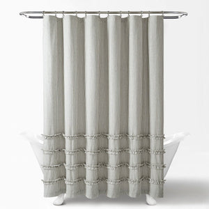Vintage Stripe Yarn Dyed Shower Curtain by LushDecor