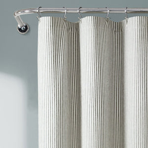 Vintage Stripe Yarn Dyed Shower Curtain by LushDecor