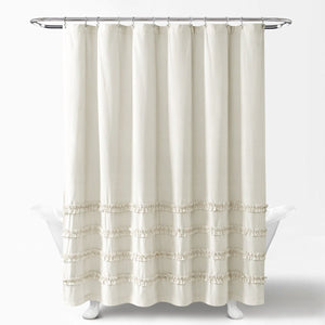 Vintage Stripe Yarn Dyed Shower Curtain by LushDecor