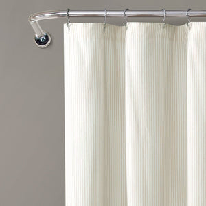 Vintage Stripe Yarn Dyed Shower Curtain by LushDecor