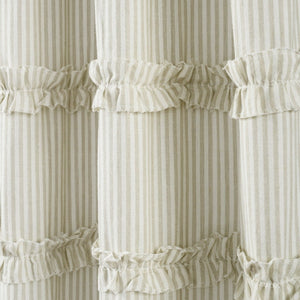 Vintage Stripe Yarn Dyed Shower Curtain by LushDecor