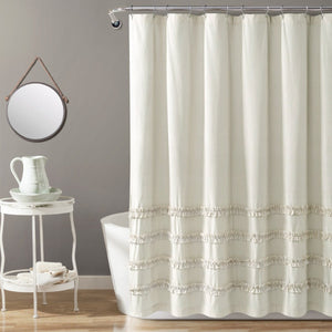 Vintage Stripe Yarn Dyed Shower Curtain by LushDecor