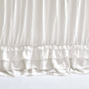 Ella Ruffle Lace 3 Piece Bedspread Set