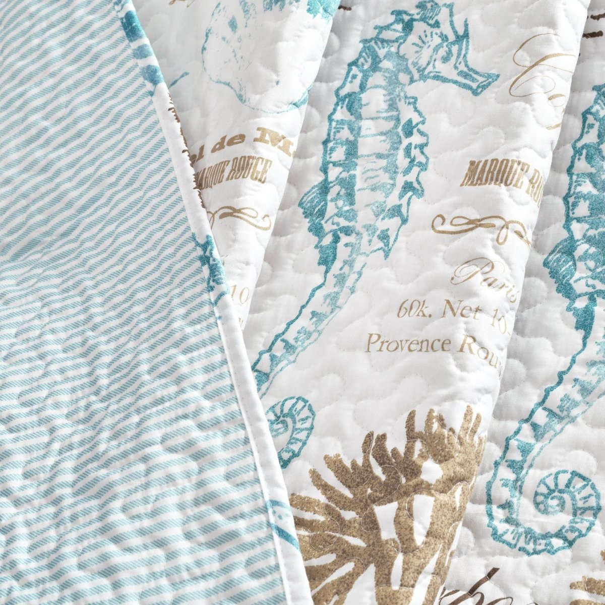 Harbor Life Throw Blanket 60" x 50" Blue Taupe