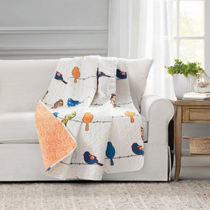 Rowley Birds Throw Blanket 60" x 50"