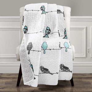 Rowley Birds Throw Blanket 60" x 50"