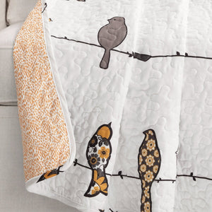 Rowley Birds Throw Blanket 60" x 50"