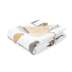 Rowley Birds Throw Blanket 60" x 50"