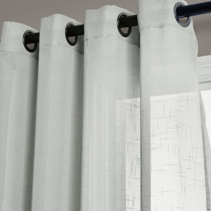 Bridie Grommet Sheer Window Curtain Panel Set