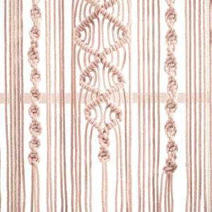 Boho Macrame Textured Cotton Valance