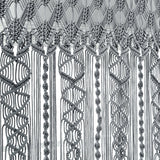 Boho Macrame Textured Cotton Valance