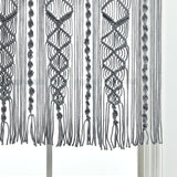 Boho Macrame Textured Cotton Valance
