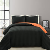 Soft Stripe All Season Quilt/Coverlet Set