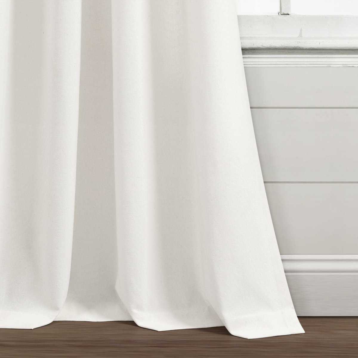 Farmhouse Boho Stripe Woven Tassel Recycled Cotton Window Curtain Panel Set