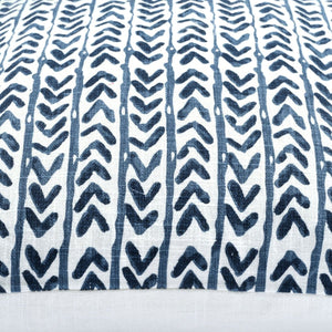 Yani Decorative Pillow Cover 20" x 20" Navy