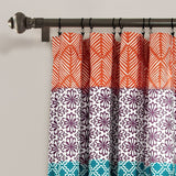 Bohemian Stripe Window Curtain Panel Set