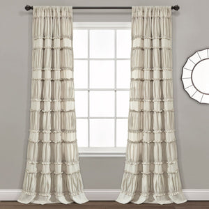 Nova Ruffle Window Curtain Panel Set by LushDecor