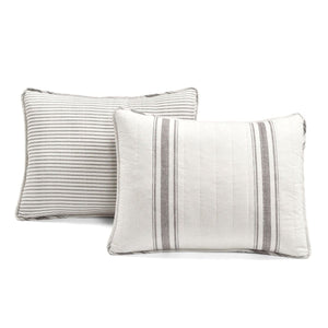 LushDecor Farmhouse Stripe Reversible Cotton Quilt Set - view 11