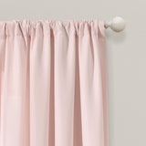 Tulle Skirt Colorblock Window Curtain Panel Set