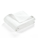 Solid Kantha Pick Stitch Yarn Dyed Cotton Woven Throw