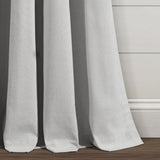 Boho Pom Pom Tassel Faux Linen Window Curtain Panel