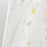 Weeping Flower Sheer Window Curtain Panel Set