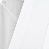 Ruffle Flower Window Curtain Panel Set