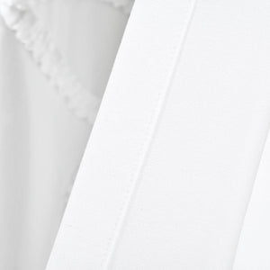 Ruffle Flower Window Curtain Panel Set