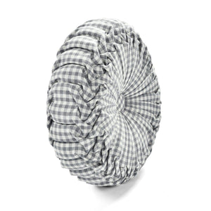 LushDecor Gingham Check Yarn Dyed Pleated Decorative Pillow - view 4