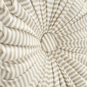 Farmhouse Ticking Stripe Yarn Dyed Pleated Decorative Pillow