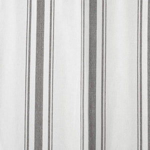 Farmhouse Stripe Yarn Dyed Recycled Cotton Blend Window Curtain Panel Set