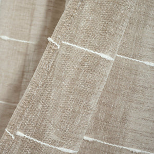 Farmhouse Textured Grommet Sheer Window Curtain Panel Set
