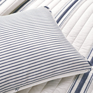 LushDecor Farmhouse Stripe Reversible Cotton Quilt Set - view 5