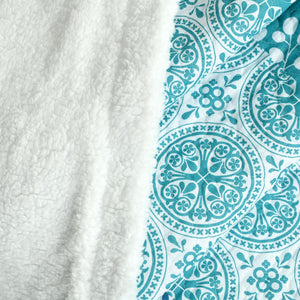 Bohemian Stripe Throw Sherpa 60" x 50"