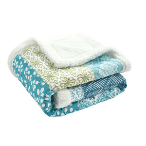 Bohemian Stripe Throw Sherpa 60" x 50"