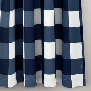 LushDecor Kelly Checker Light Filtering Window Curtain Panel Set - view 2