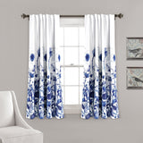 Zuri Flora Light Filtering Window Curtain Panel Set