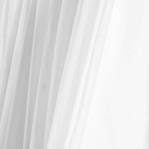 Tulle Skirt Solid Window Curtain Panel Set