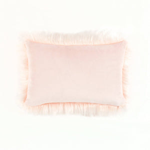 Mongolian Luca Soft Faux Fur Decorative Pillow Cover