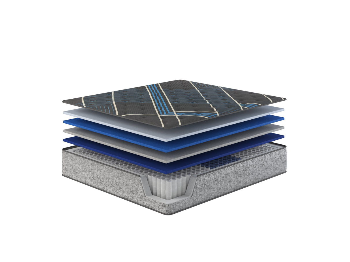 Restonic comfort care 14' hybrid mattress, individual pocketed coil mattress , firm comfort