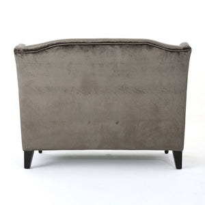 Nurturing - Upholstered Loveseat With Wing Back And Diamond Tufting