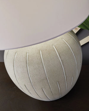 Calbert - Poly Table Lamp - Warm Gray - Best Buy Furniture