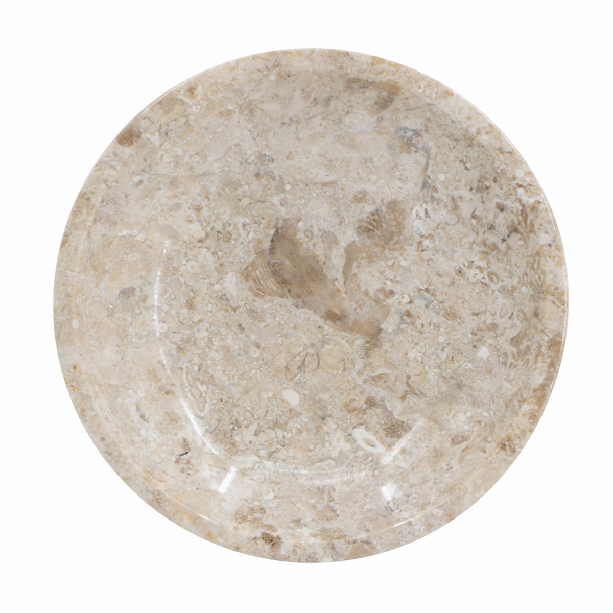6x6x1.5" Round Marble Decorative Bowl