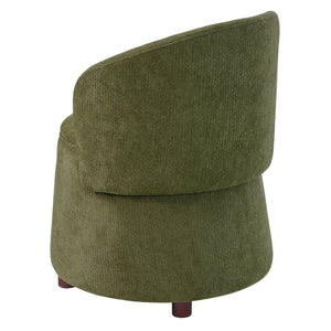 Green Pet Friendly Chair with Hidden Pet Nook and Convertible Stool