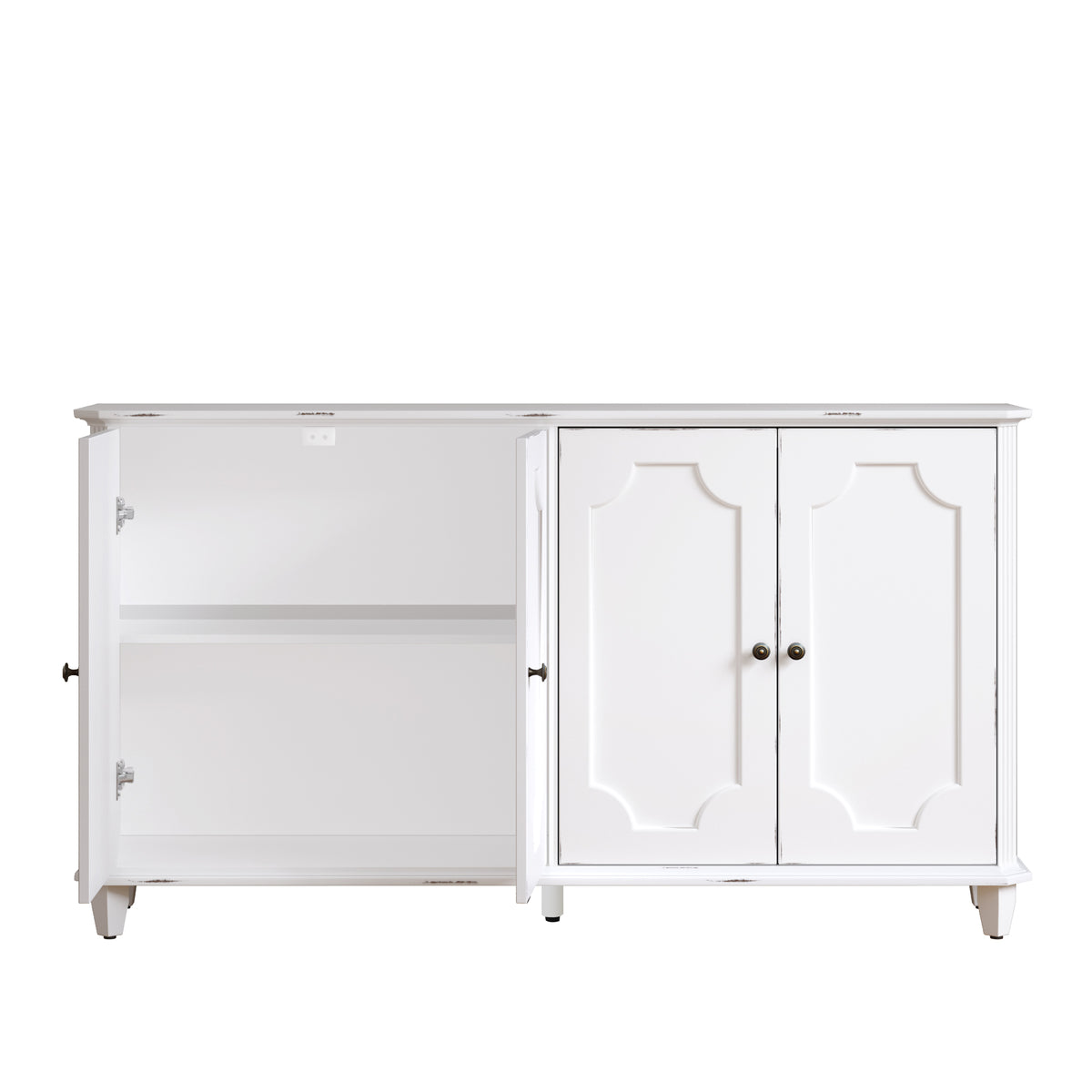Vintage Distressed Sideboard Buffet Cabinet